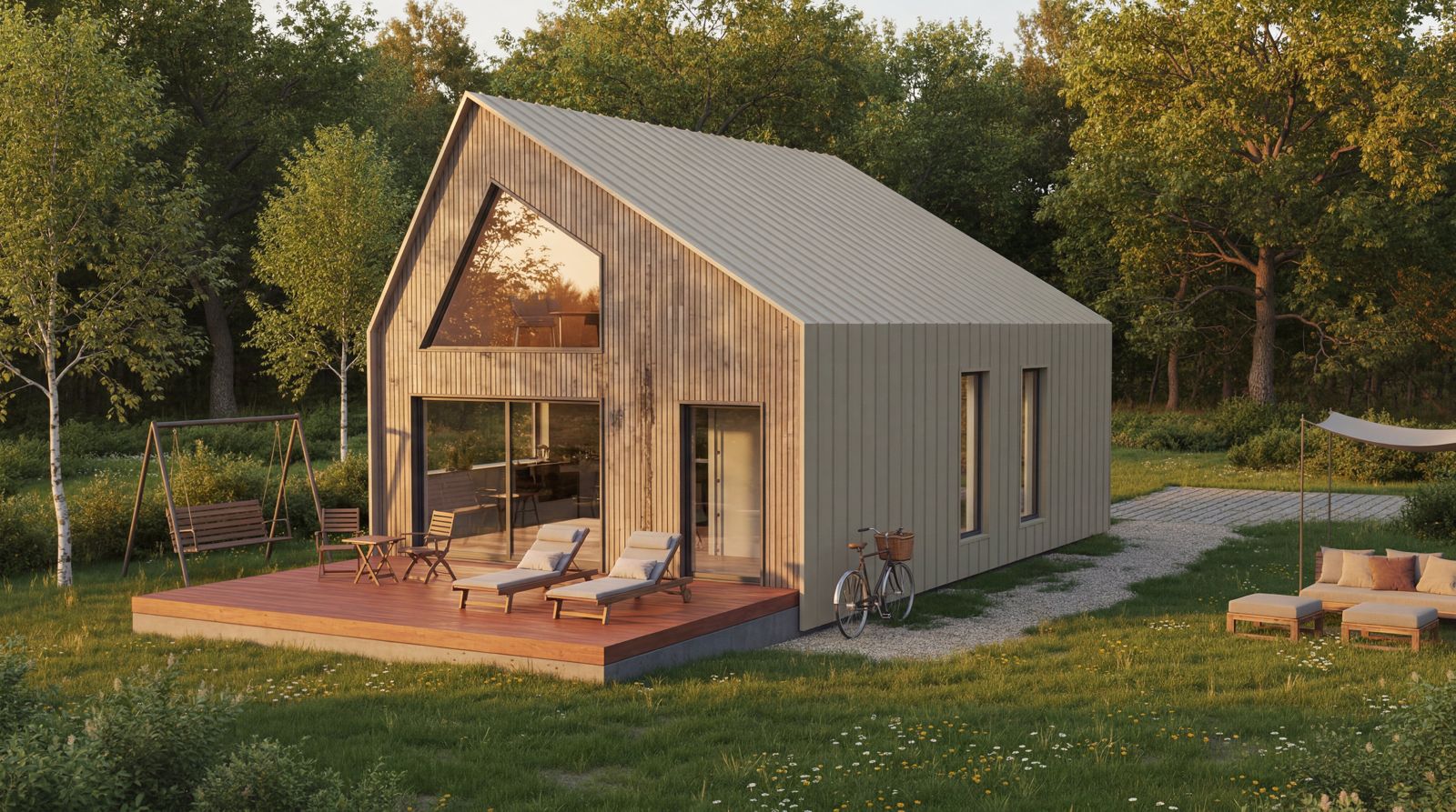 Lodge Stories — hébergement inclusif vu de l'extérieur